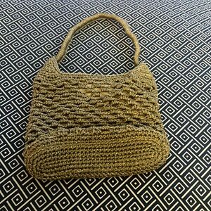 Small cable knit purse EUC